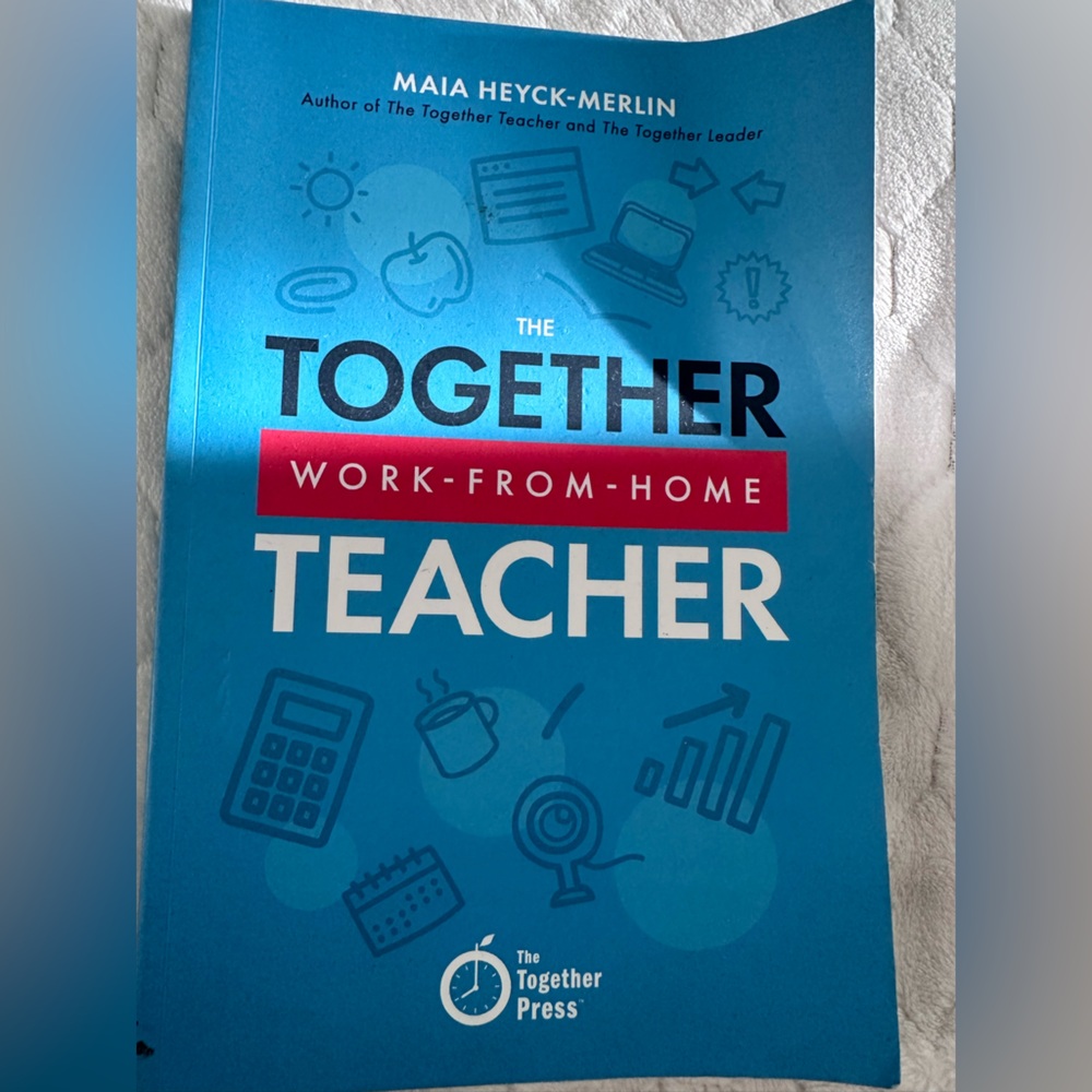 The Together Teacher "Work-From-Home" Hardcover - Blue with Red Accent